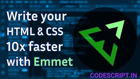 Supercharge your coding speed with the help of EMMET #VSCODE #2024