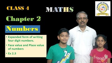 [Class 4] | Maths | Chapter 2 | Numbers | Expanded form | place value | face value | Ex 2.2