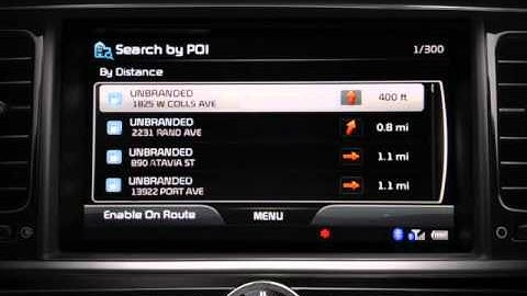 44. Navigation Entering a Destination: By Point of Interest (POI) Category