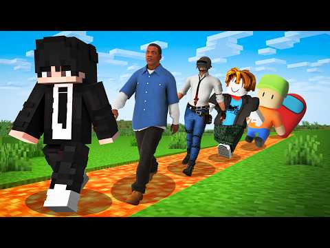 Minecraft But If I Take Damage I Switch Games..!