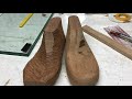 15.5cm shoe 1/3 last making . Measuring. Making paper pattern. Prepare the wood. Roughing.[subtitle]