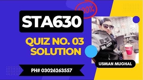 sta630 quiz 3