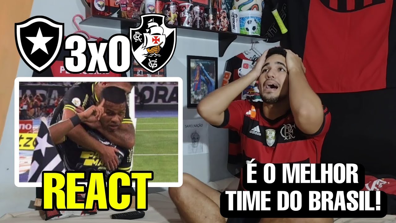 REACT BOTAFOGO 3 X 0 VASCO MELHORES MOMENTOS BRASILEIRÃO 2024 REAÇÕES ...
