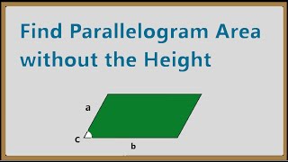 Parallelogram Area from Side Lengths