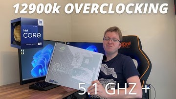 How to overclock Intel Core I9 12900K To 5.1Ghz+!