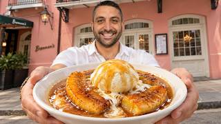 I tried the World’s FIRST bananas foster