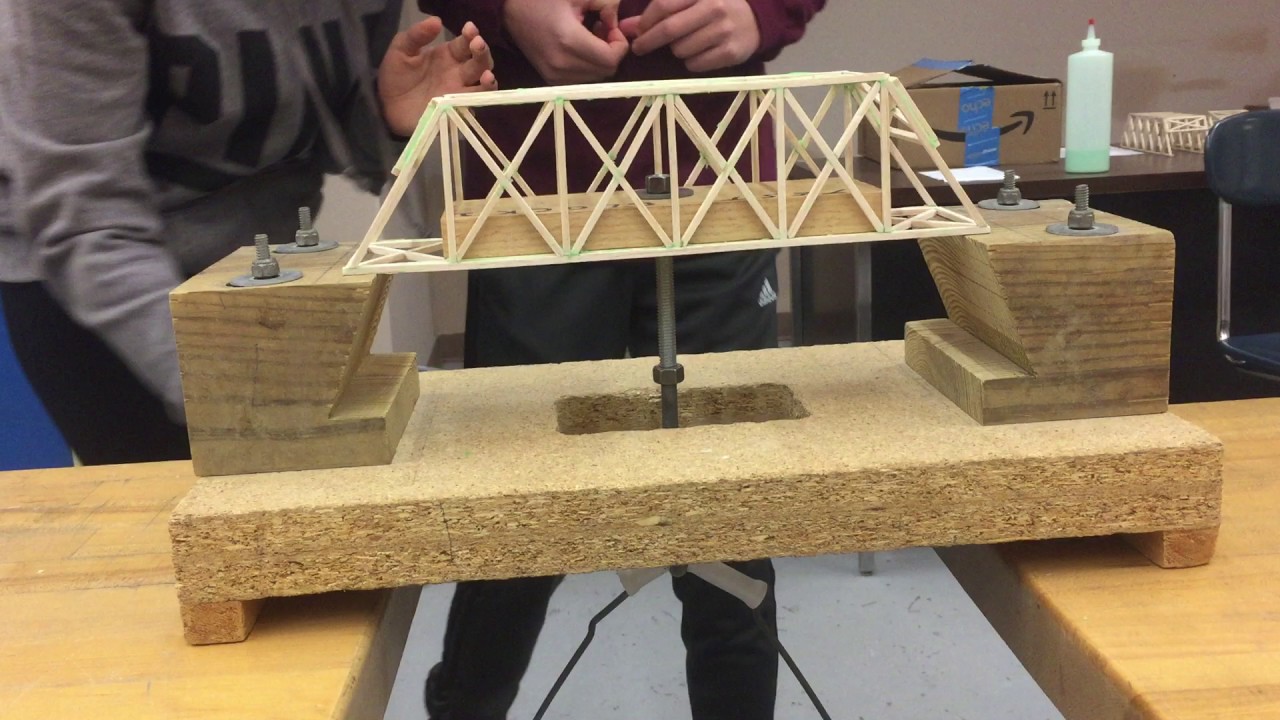 Wooden bridge school project