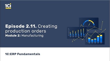 1C:ERP Fundamentals Сourse - Manufacturing. Creating production orders. Episode 2.11