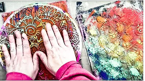 How to use the Gel Press in Cardmaking: EASY and F...