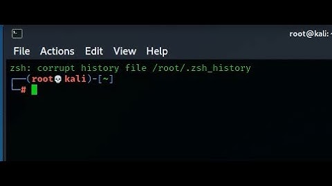 zsh: corrupt history file /root/.zsh_history how to fix it in Kali Linux?