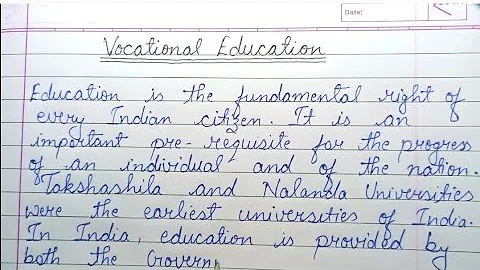 ||Vocational Education Essay In English||Essay On Vocational Education|| - DayDayNews