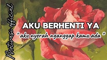 AKU BERHENTI YA | motivasi official | puisi khoirul trian #musikalisasipuisi #puisibaper