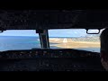 Landing in Palermo, Sicily - COCKPIT VIEW