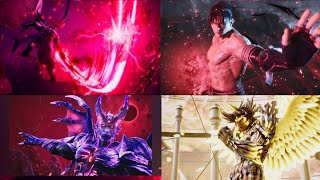 Tekken 8 - Special Rage Arts and Special Lines Jin Kazama. Devil Jin. True Devil Kazuya. Angel Jin