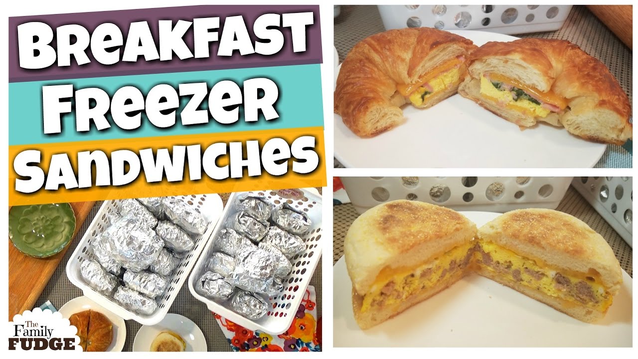 Breakfast Freezer Meals 2 Breakfast Sandwiches Tutorial Youtube