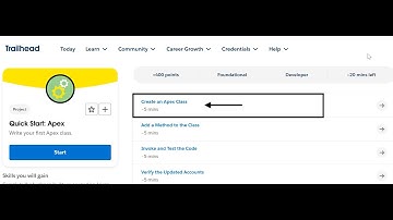 Quick Start: Apex | Create an Apex Class