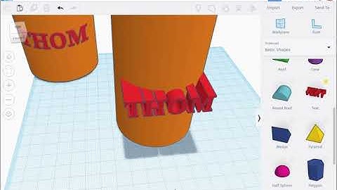 TinkerCAD tutorial - how to make curved text