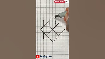 Art | Drawing On Graph Paper #Shorts