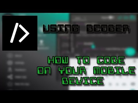HOW TO CODE ON YOUR MOBILE DEVICE!! (USING DCODER)