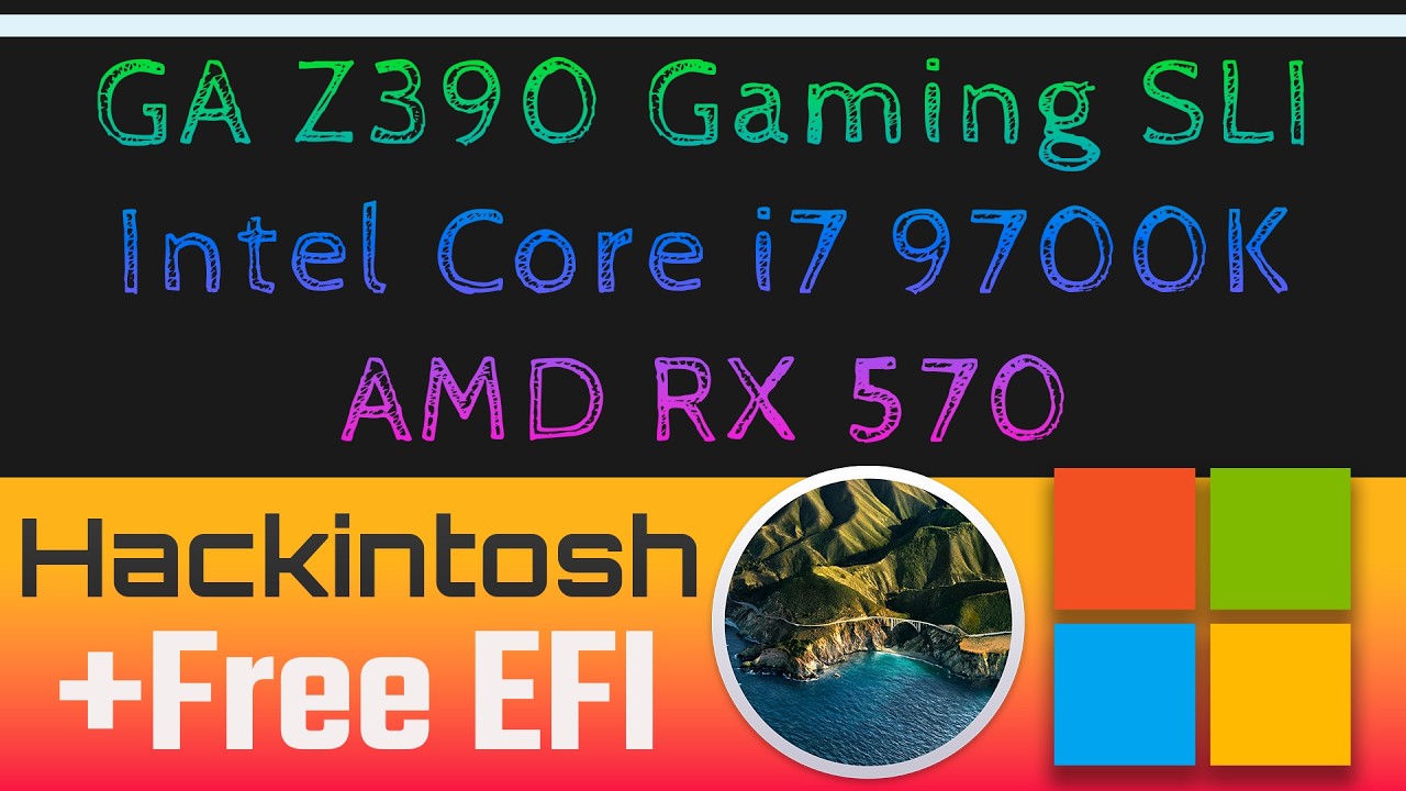 Hackintosh GIGABYTE Z390 Gaming SLI - Intel Core i7 9700K - AMD RX
