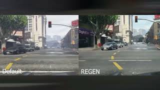 GTA V Default Graphics vs REGEN