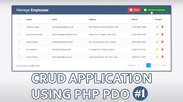 How to make a CRUD application using PHP PDO | Lesson 1