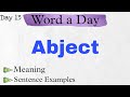 🔵DAY 13 | Abject | English vocabulary | #Shorts #YouTube_Shorts #Shortsvideos |
