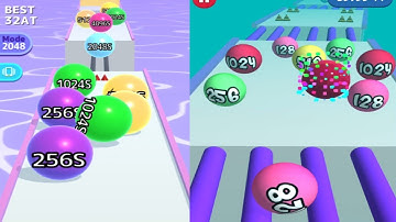 Ball Run Infinity Mode | Merge 2048 Balls Gameplay Walkthrough All MAX Levels New Update Android iOS