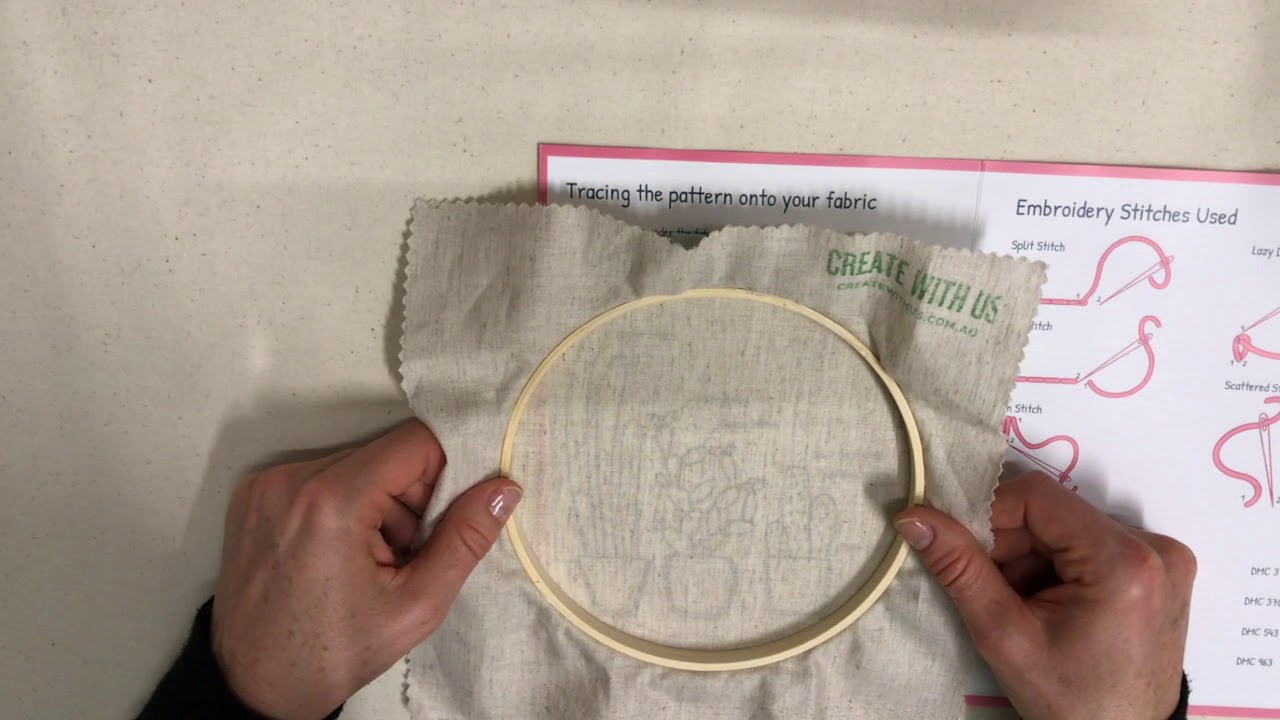 How to trace your embroidery pattern  youtube How to trace your embroidery pattern  youtube