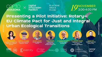 Rotary–EU Climate Pact for Just and Integral Urban Ecological Transitions