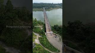 Jembatan Way Sekampung Pagelaran, Pringsewu Lampung #fyp #short #waysekampung #pringsewu #lampung