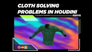 Cloth solving problems in Houdini english and spanish