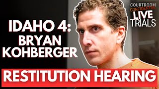 LIVE: Bryan Kohberger | Restitution Hearing