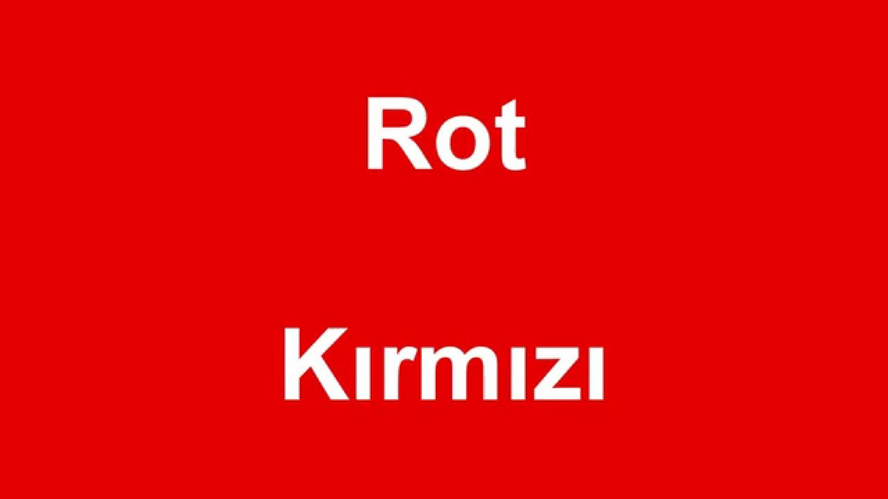 Deutsch Turkisch Lernen Teil 4 Farben Youtube