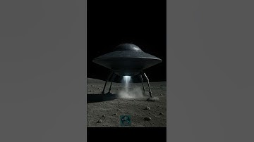 Alien Spaceship Landing on the Moon | Ultra Realistic AI UFO 🌑👽