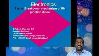 Electronics Tutorial - Part 5 Diode Circuits- Break down mechanism in reverse biased diodes.