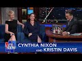 Kristin davis  cynthia nixon bravely look back at their 1990s styles