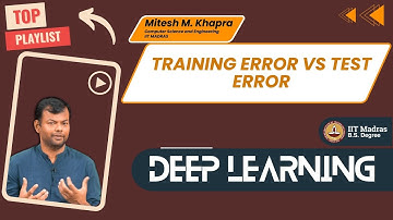 Training error vs Test error