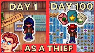 I played 100 days of Stardew Valley as a THIEF 🦹🏻‍♀️