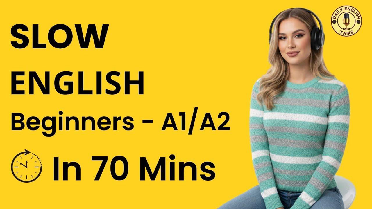 Slow English Listening Practice | A1–A2 Daily Life English Speaking ...