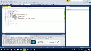 C++ code to check prime numbers in VISUAL STUDIO