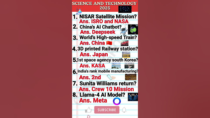 SCIENCE AND TECHNOLOGY 2025/CURRENT AFFAIRS/GENIUS GKQUIZ #currentaffairs #gk #shorts #shortvideo