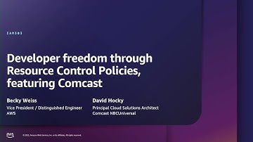 AWS re:Inforce 2025 - Developer freedom using resource control policies, featuring Comcast (IAM303)