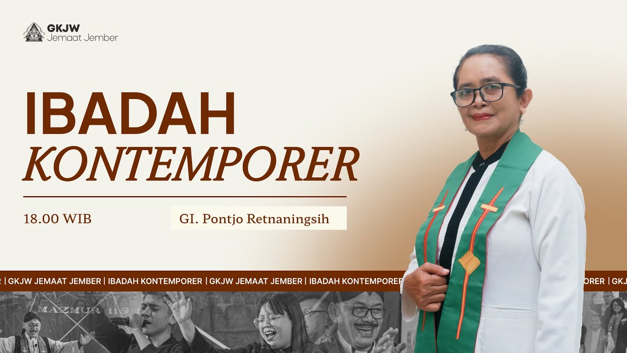 Ibadah Kontemporer GKJW Jember | Minggu, 18Januari 2026