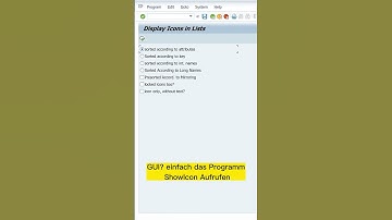 Icons für Dynpro oder Report schnell finden  #SAP #SAPGUI #SAPTip