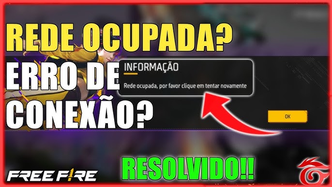 como resolver erro de conexão de rede free fire atualização erro no Wi