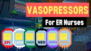 VASOPRESSORS - Emergency Nursing Tips for New grads / Must know before your first day