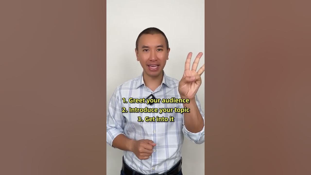 How to Start a Speech THE RIGHT WAY #shorts