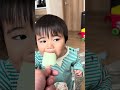 アイス食べたよ🍨 #しまいにっき#年子姉妹＃1歳児#3歳児＃4歳児#shorts