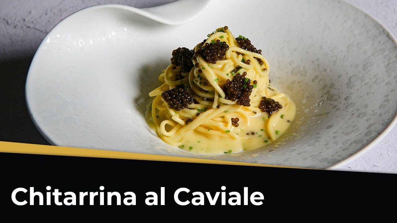Come cucinare lo SPAGHETTO ALLA CHITARRA AL CAVIALE e burro francese